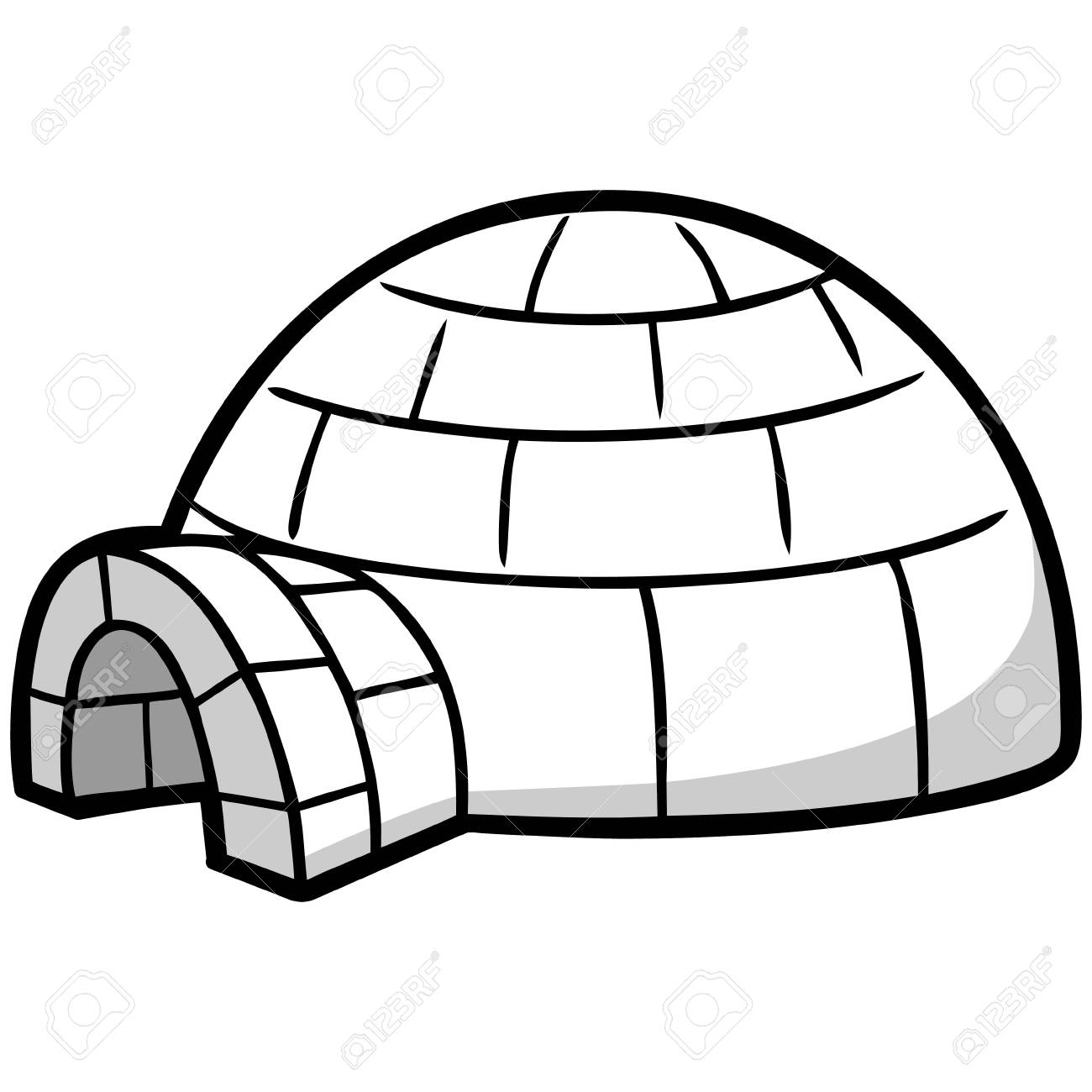 Detail Clipart Igloo Nomer 22