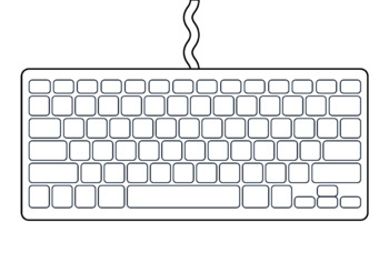 Detail Clipart Keyboard Nomer 3
