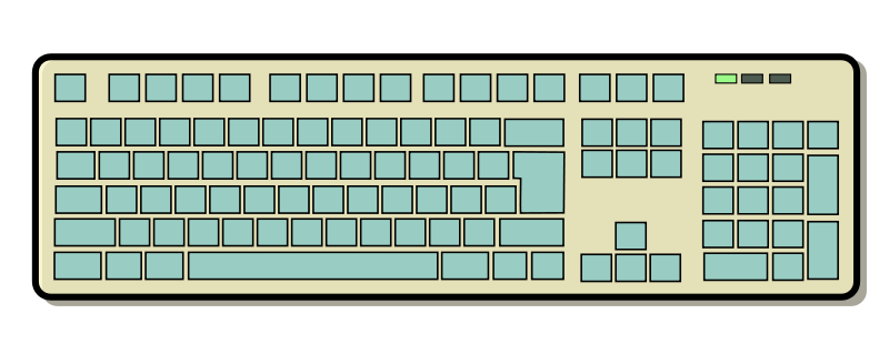Detail Clipart Keyboard Nomer 26