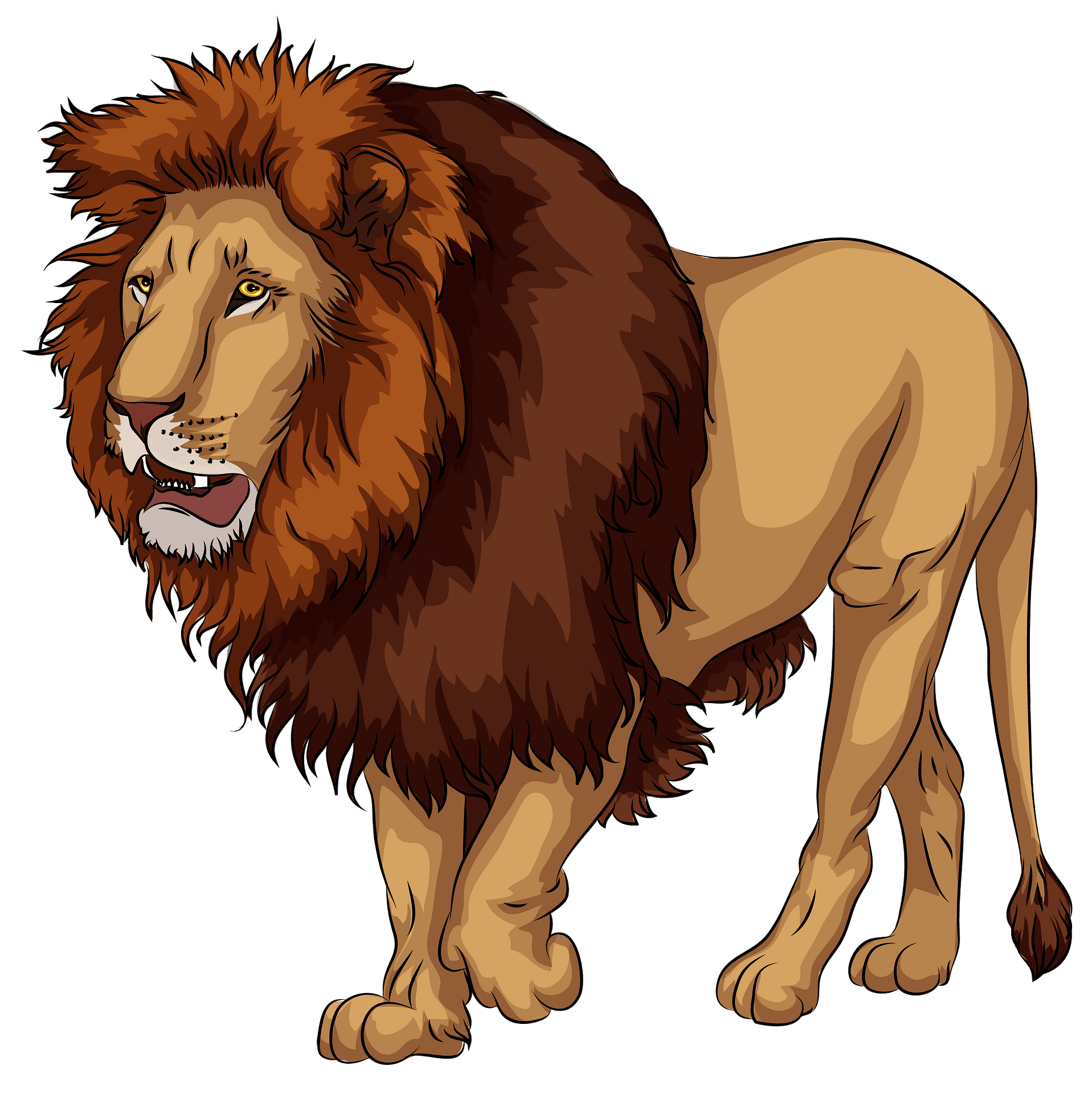 Detail Clipart Lion Nomer 21