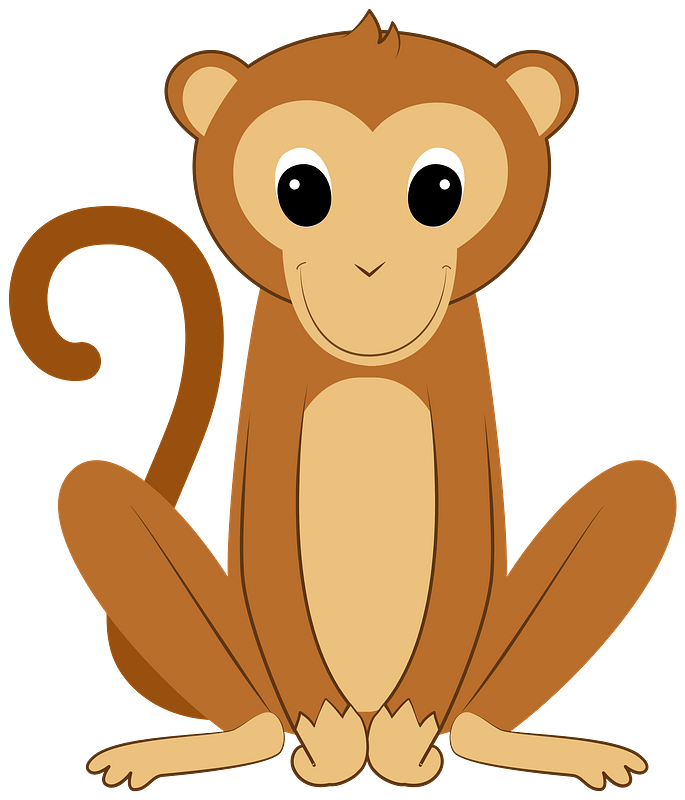 Detail Clipart Monkey Nomer 42