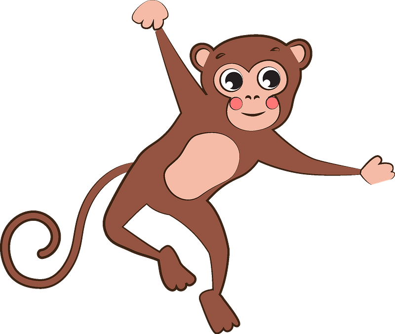 Detail Clipart Monkey Nomer 48