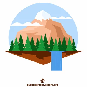 Detail Clipart Mountains Nomer 32