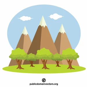Detail Clipart Mountains Nomer 57