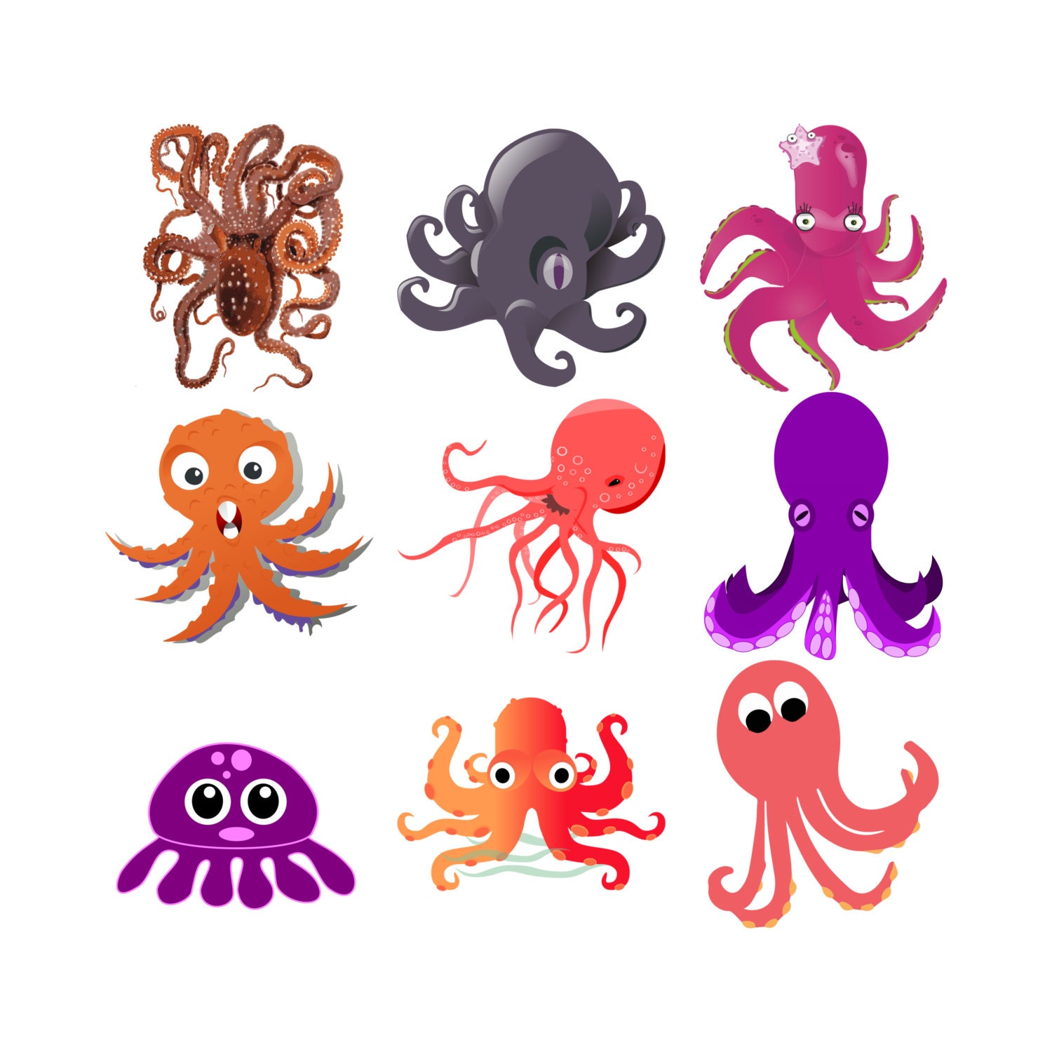 Detail Clipart Octopus Nomer 18