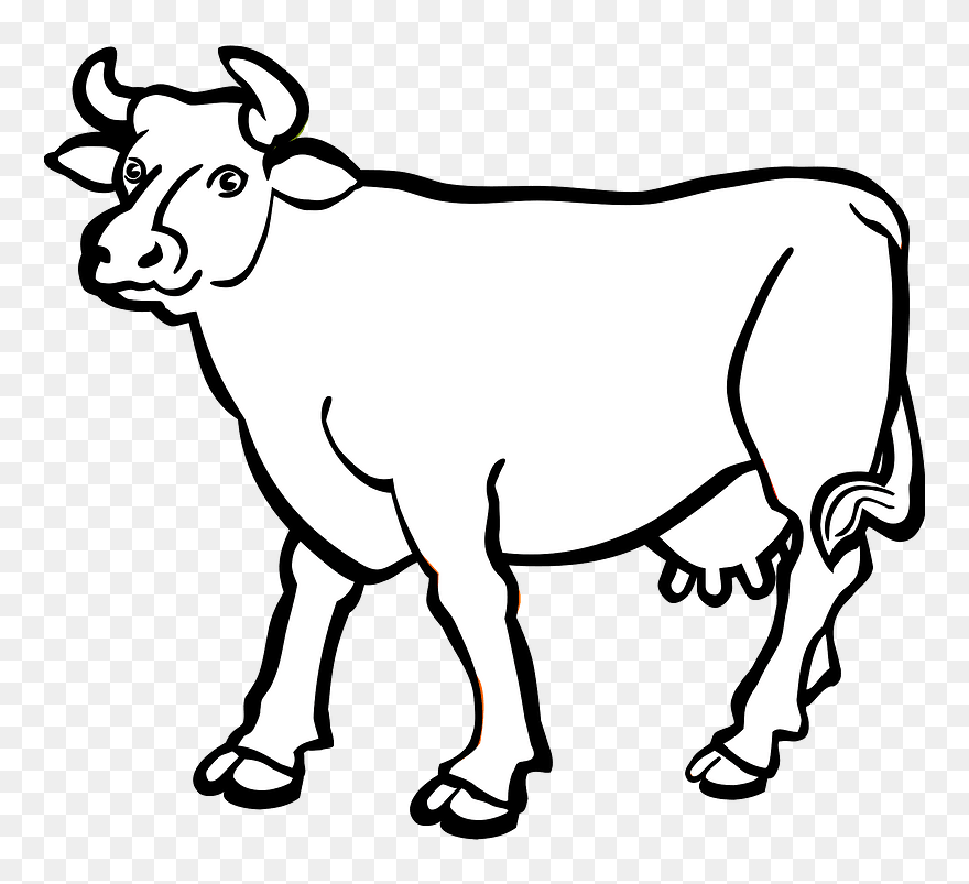 Detail Clipart Of A Cow Nomer 23