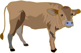 Detail Clipart Of A Cow Nomer 45