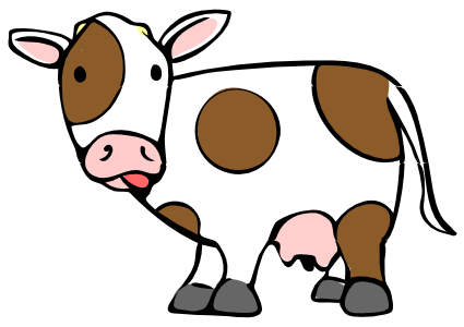 Detail Clipart Of A Cow Nomer 49