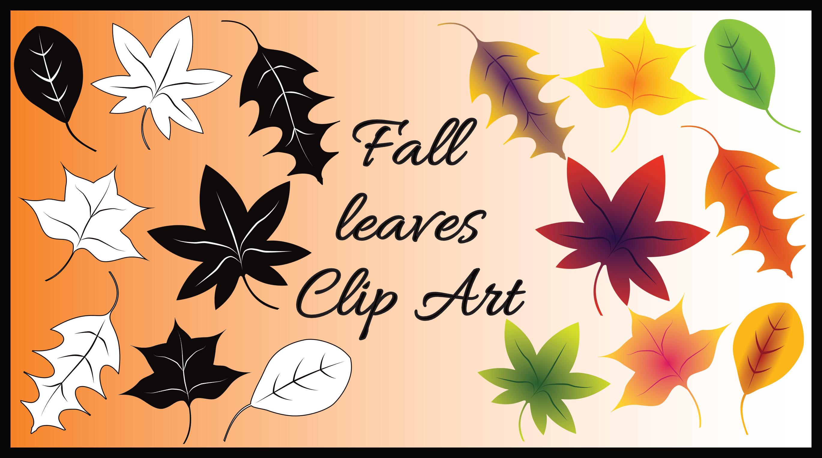 Detail Clipart Of Fall Leaves Nomer 49