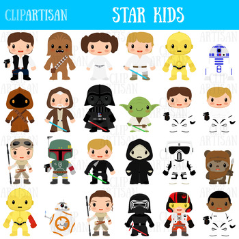 Detail Clipart Of Star Wars Characters Nomer 3