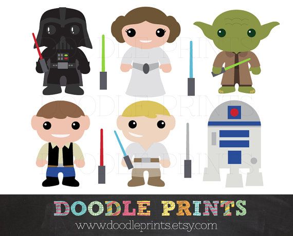 Detail Clipart Of Star Wars Characters Nomer 5