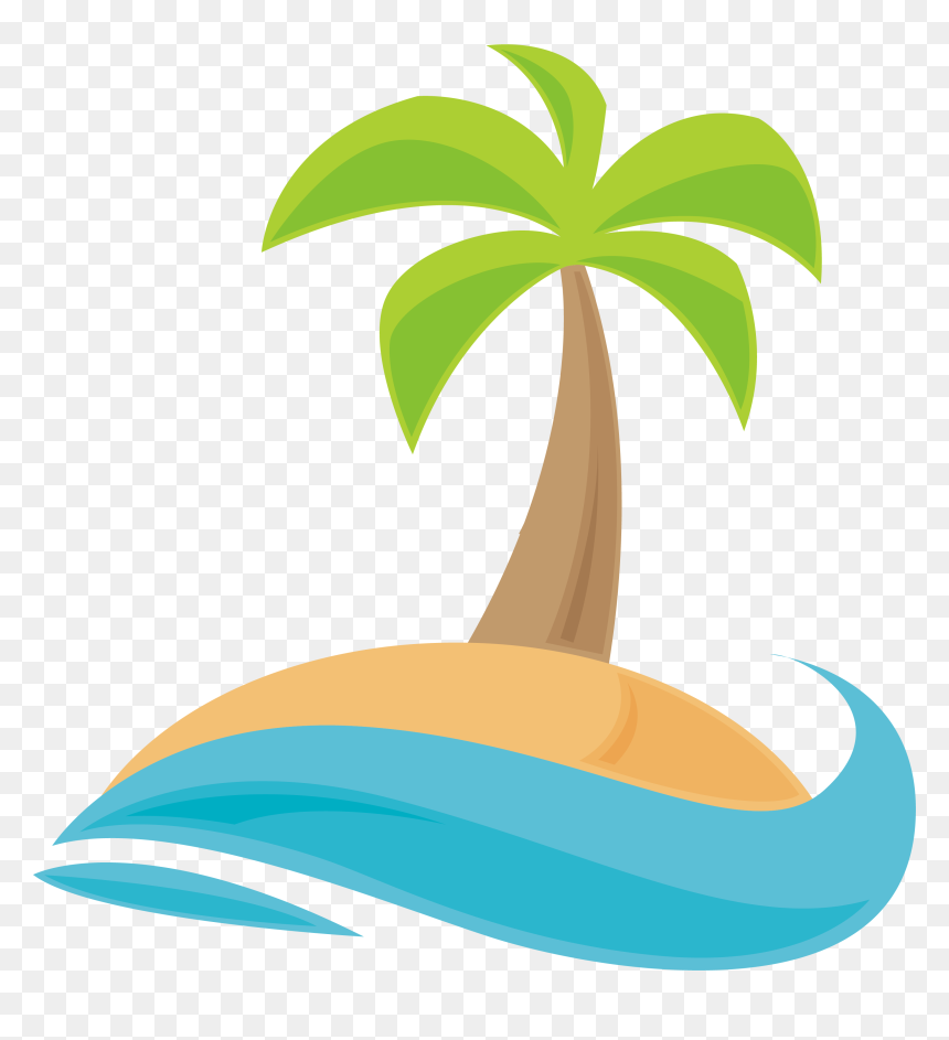 Detail Clipart Palm Trees Beach Nomer 12