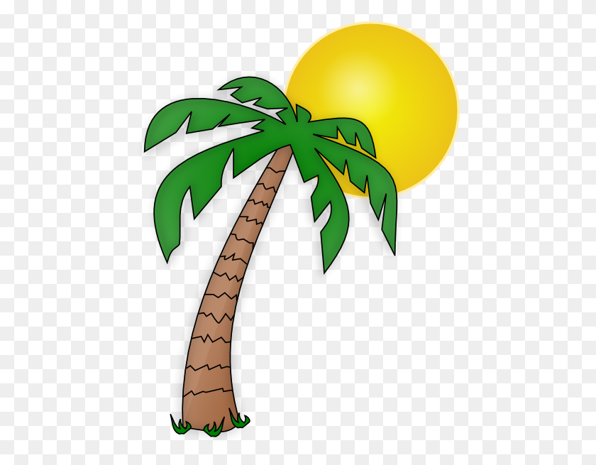 Detail Clipart Palm Trees Beach Nomer 19