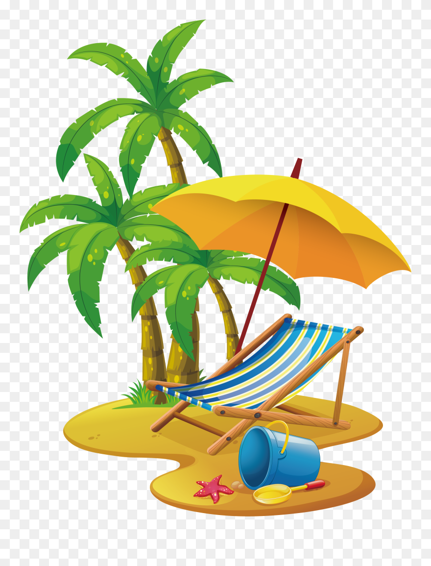 Detail Clipart Palm Trees Beach Nomer 23