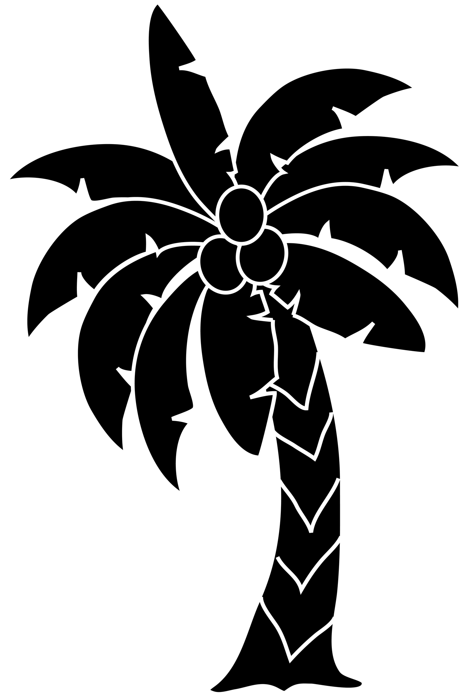 Detail Clipart Palm Trees Beach Nomer 30