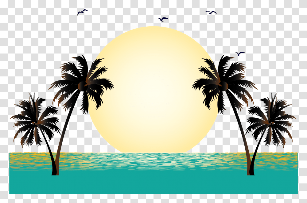 Detail Clipart Palm Trees Beach Nomer 37