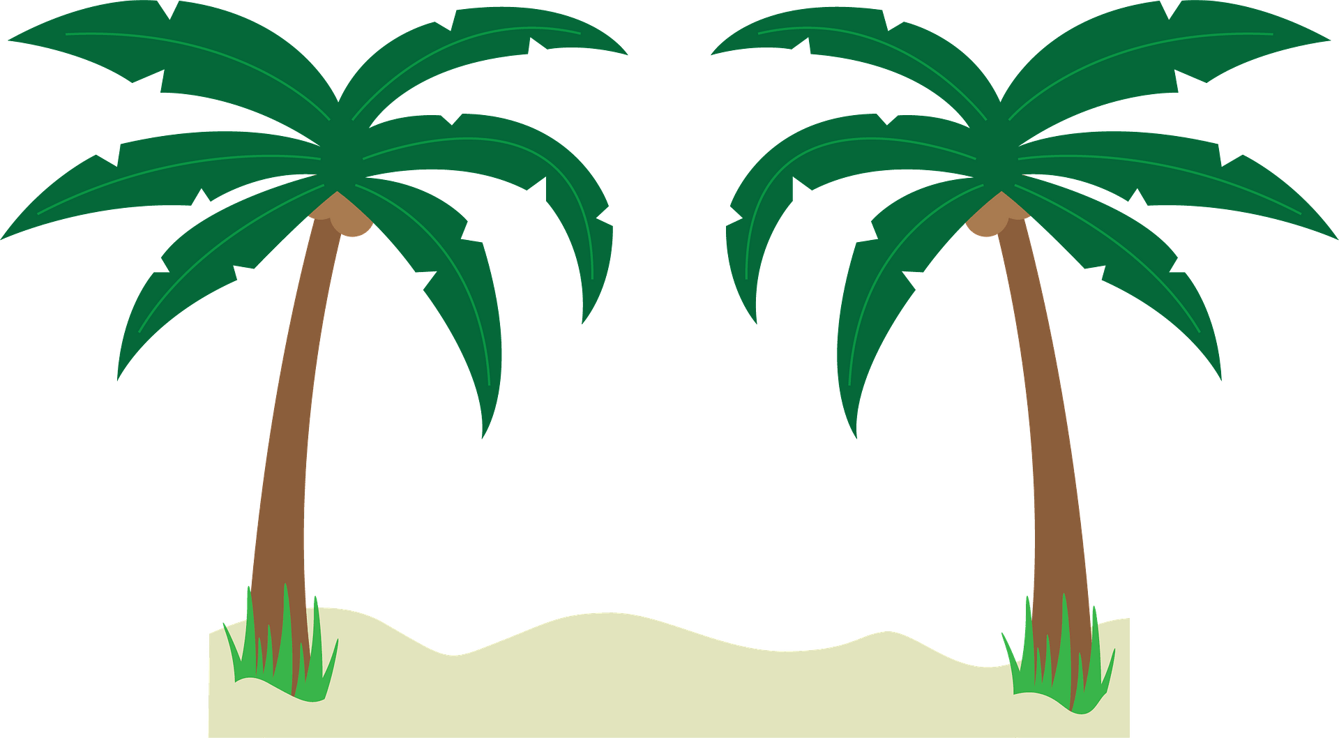 Detail Clipart Palm Trees Beach Nomer 41
