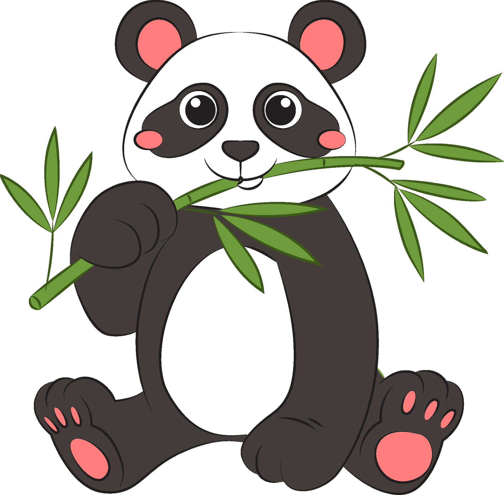 Detail Clipart Panda Nomer 19