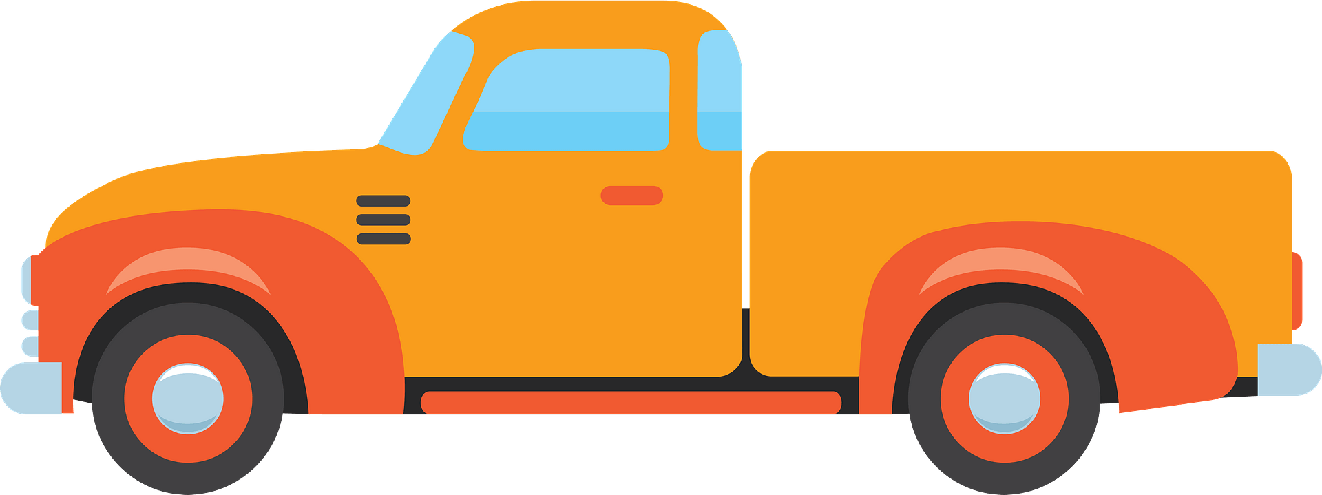 Detail Clipart Pickup Truck Nomer 14