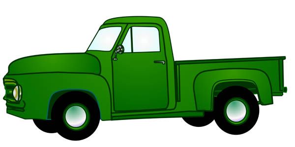 Detail Clipart Pickup Truck Nomer 8