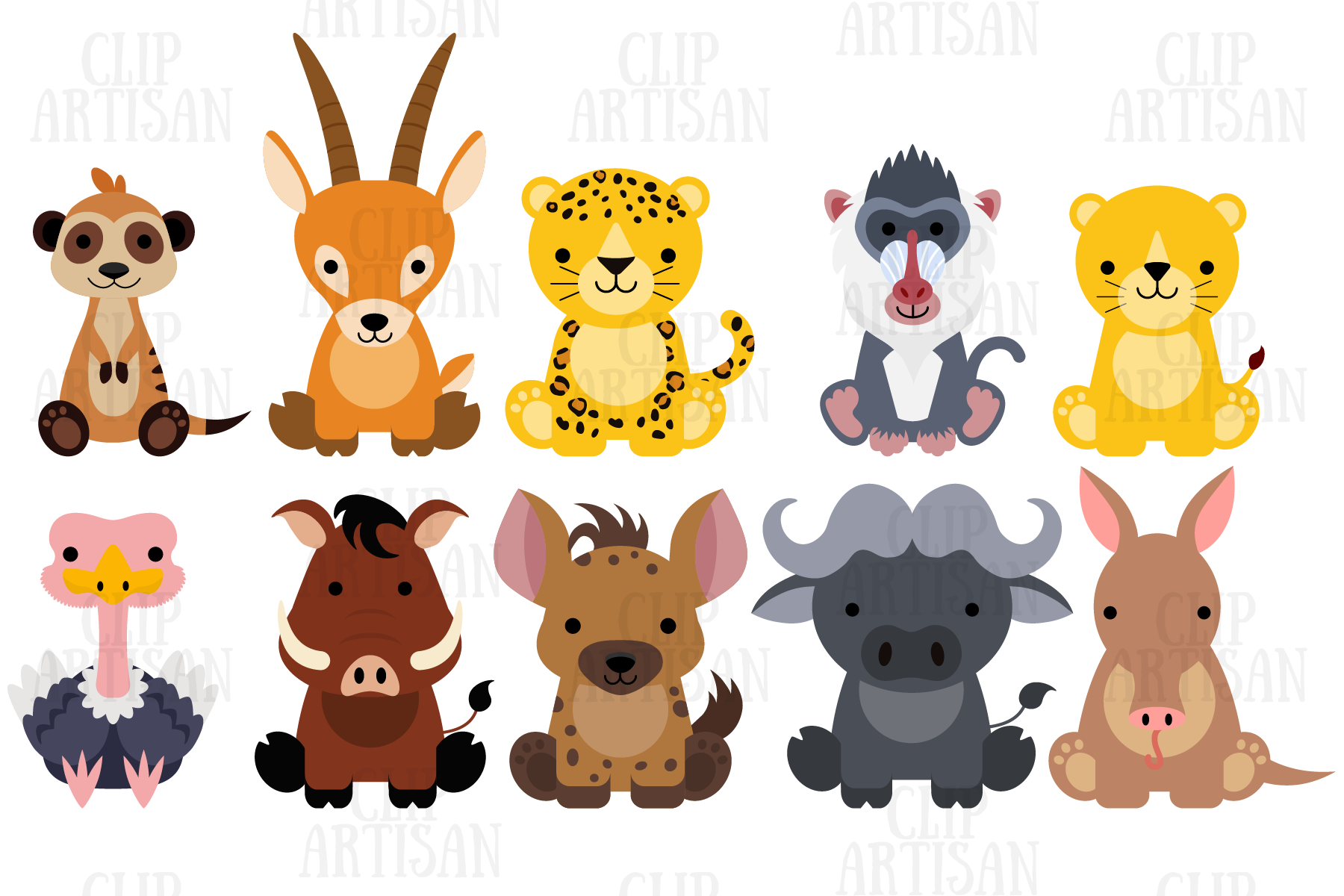 Detail Clipart Pictures Of Animals Nomer 20