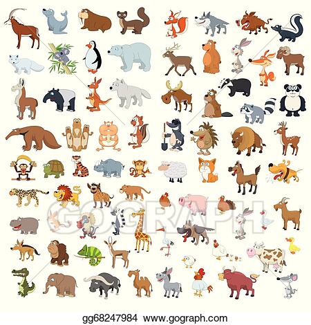 Detail Clipart Pictures Of Animals Nomer 52