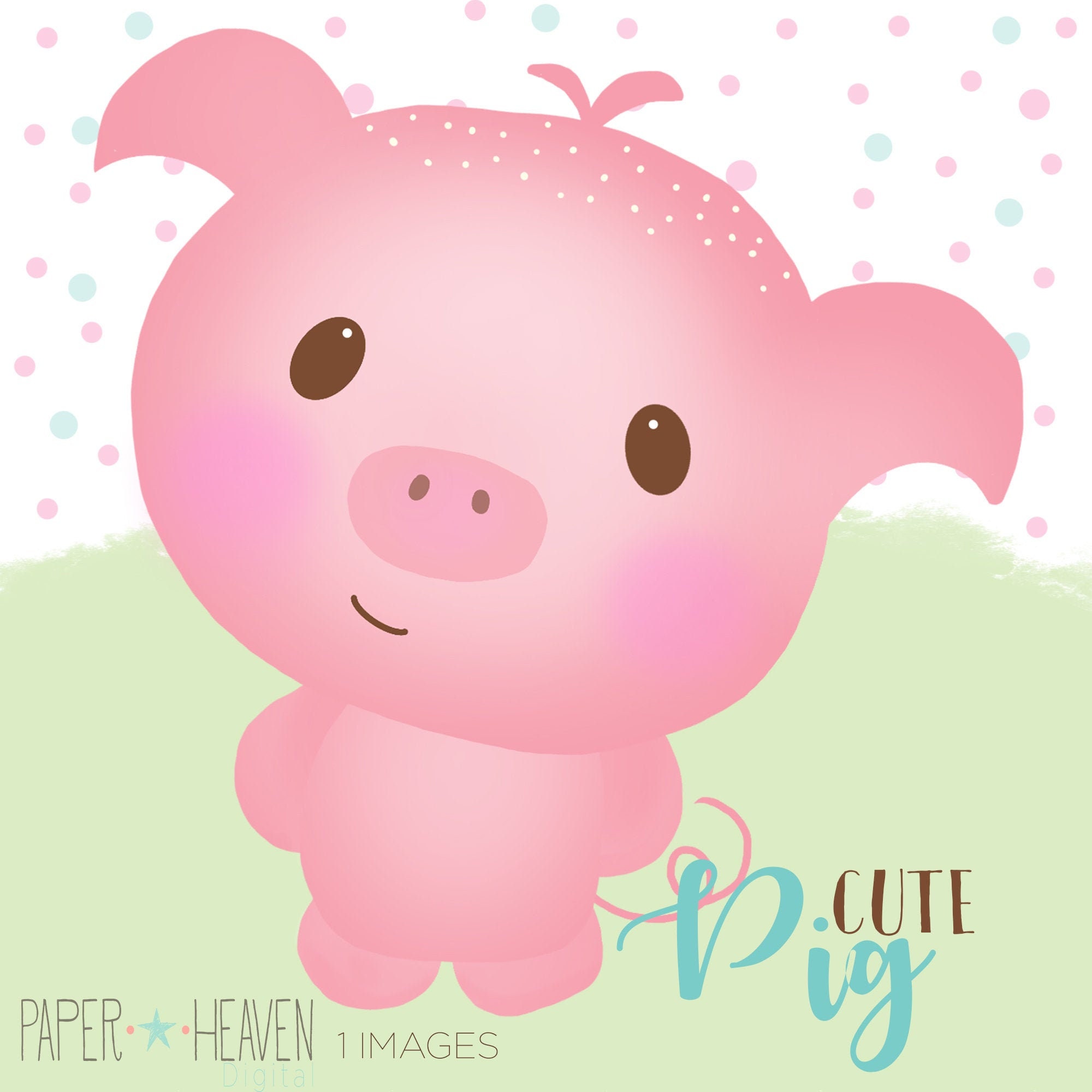 Detail Clipart Piggy Nomer 13