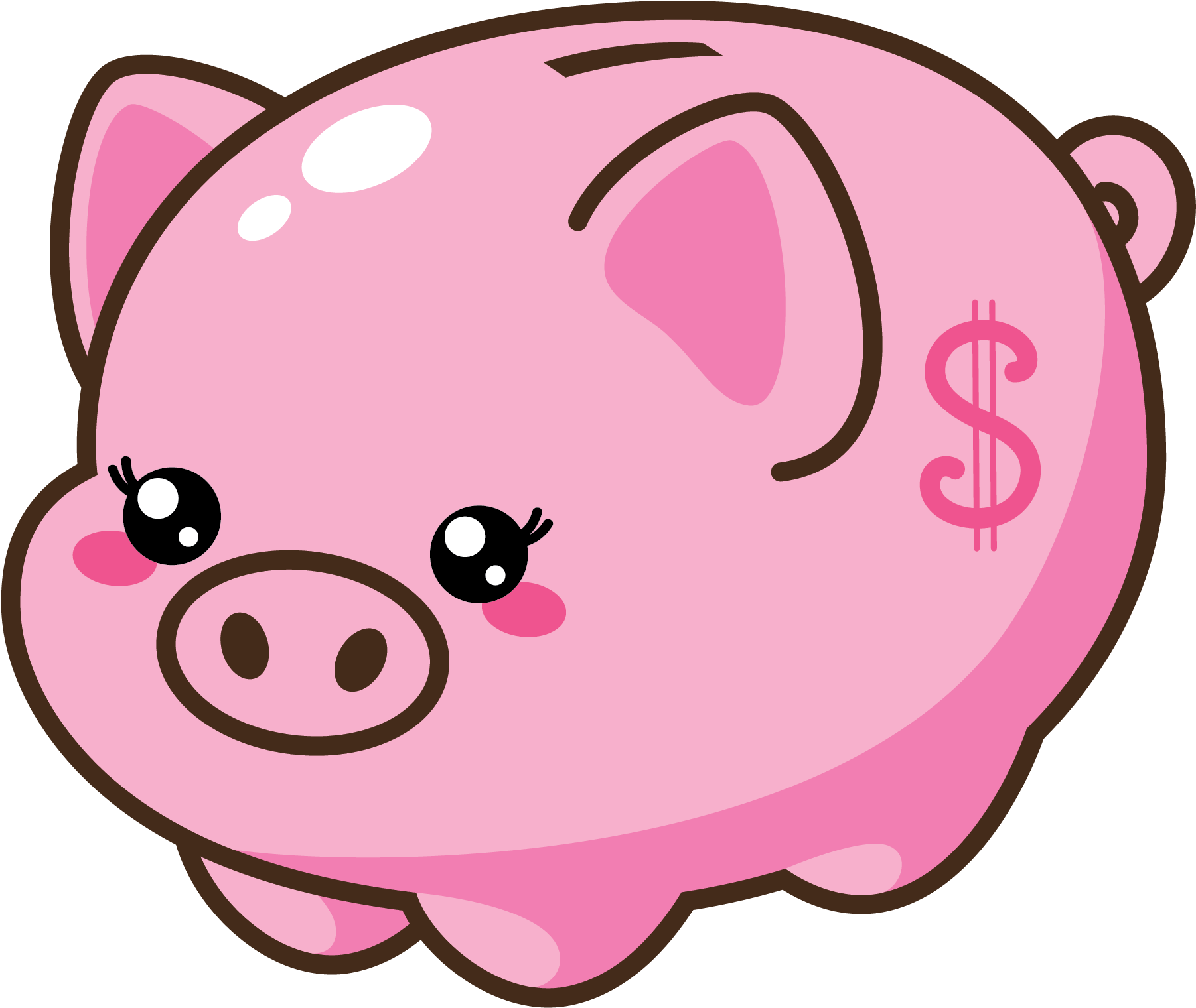 Detail Clipart Piggy Nomer 39