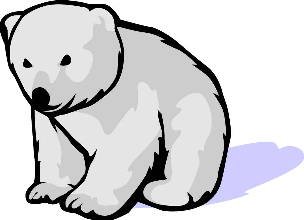 Detail Clipart Polar Bear Nomer 10