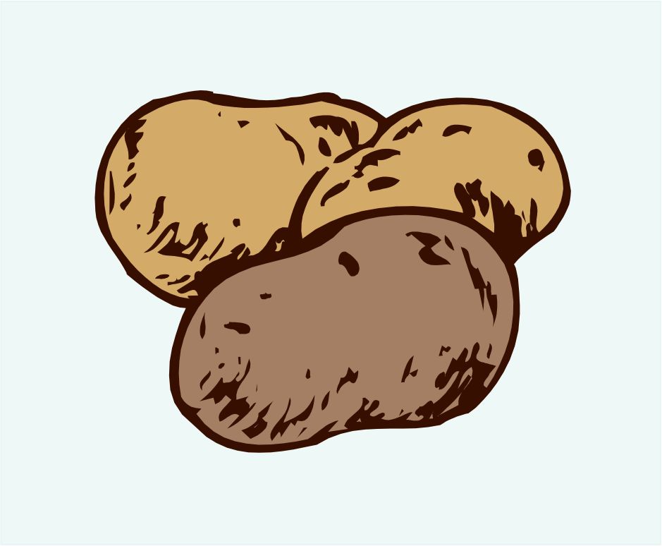 Detail Clipart Potato Nomer 24