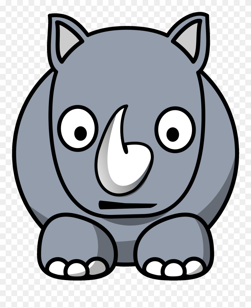 Detail Clipart Rhino Nomer 15