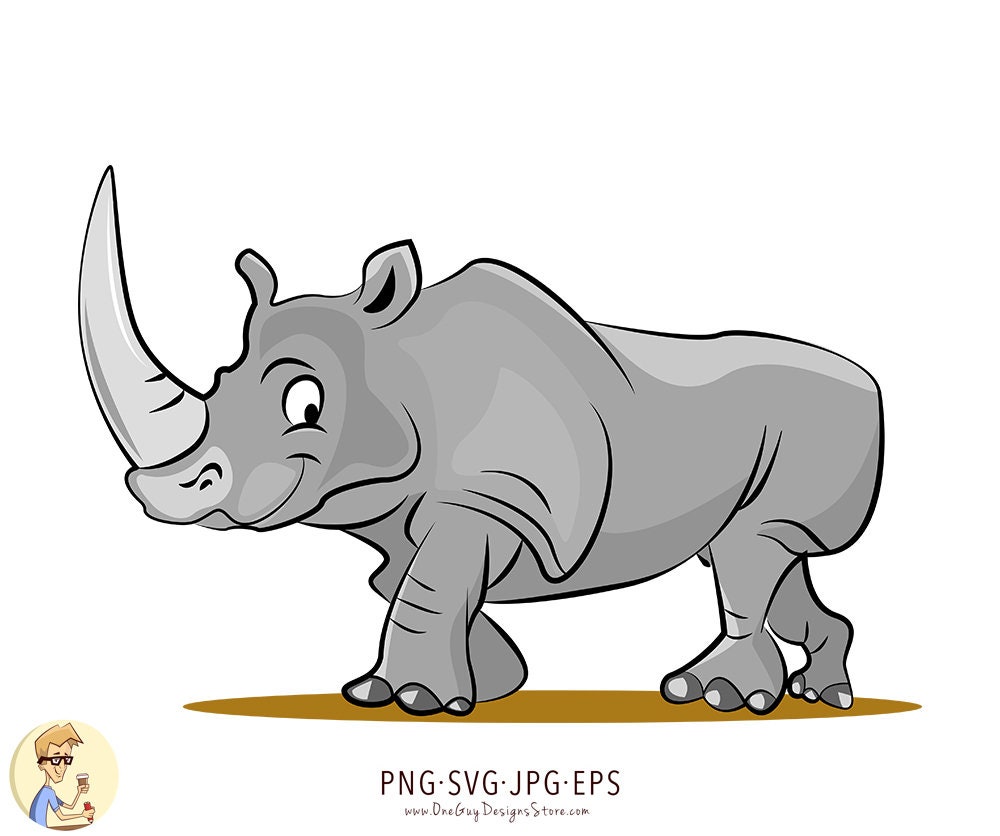 Detail Clipart Rhino Nomer 32