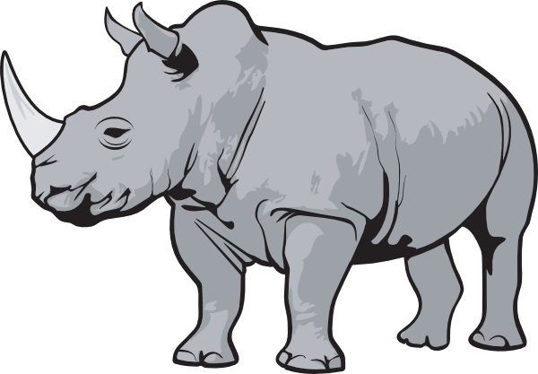 Detail Clipart Rhino Nomer 4