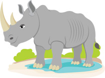 Detail Clipart Rhino Nomer 42