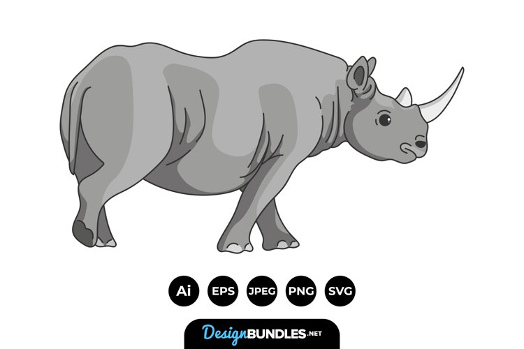 Detail Clipart Rhino Nomer 46