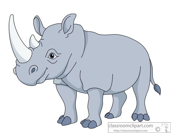 Detail Clipart Rhino Nomer 6