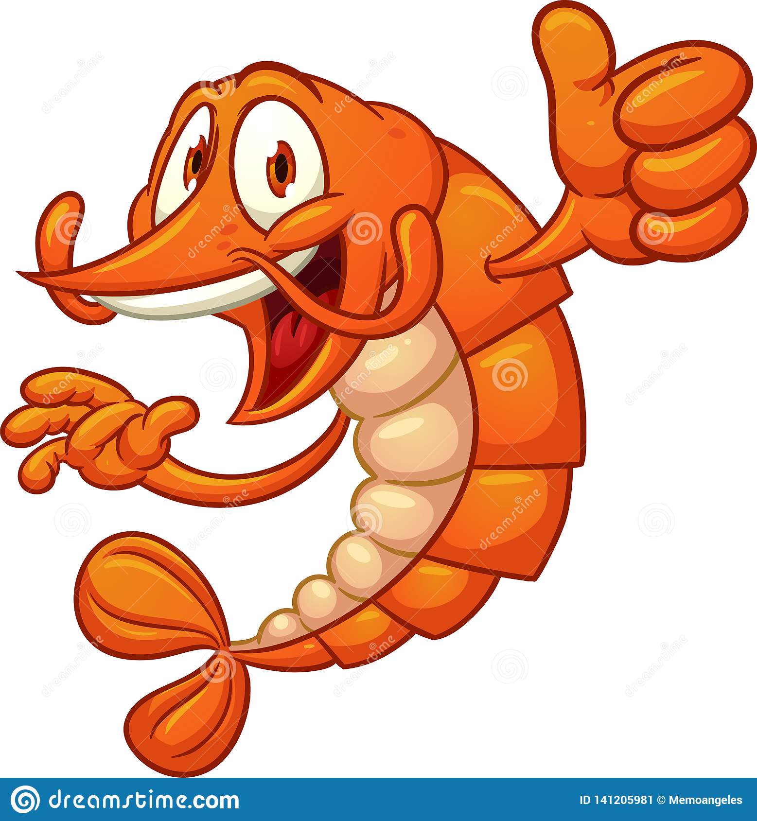 Detail Clipart Shrimp Nomer 40