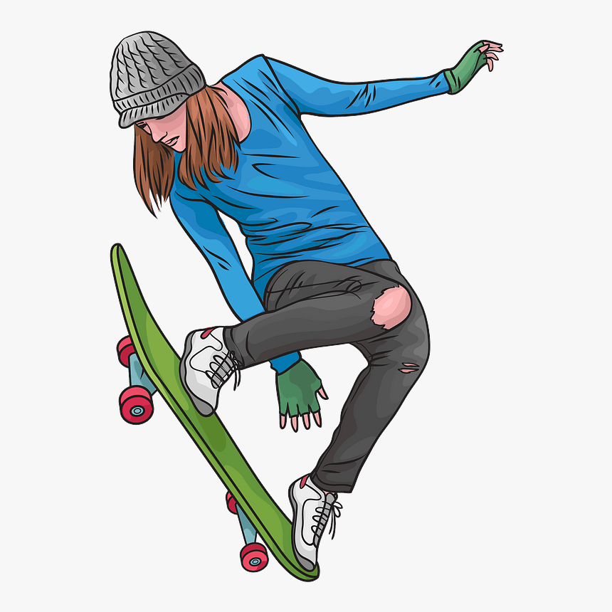 Detail Clipart Skateboard Nomer 30