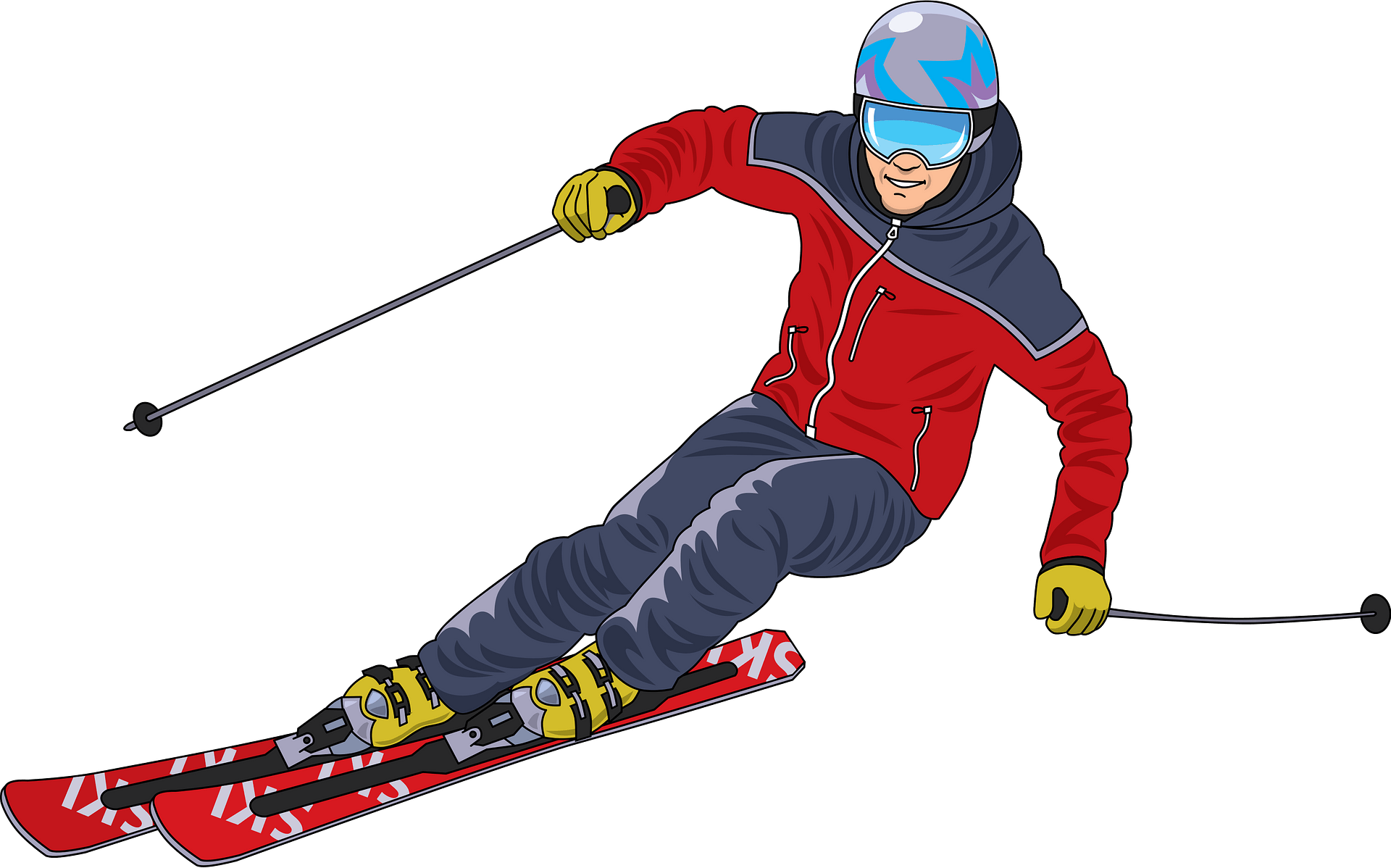 Detail Clipart Skiing Nomer 14