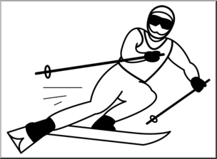 Detail Clipart Skiing Nomer 24