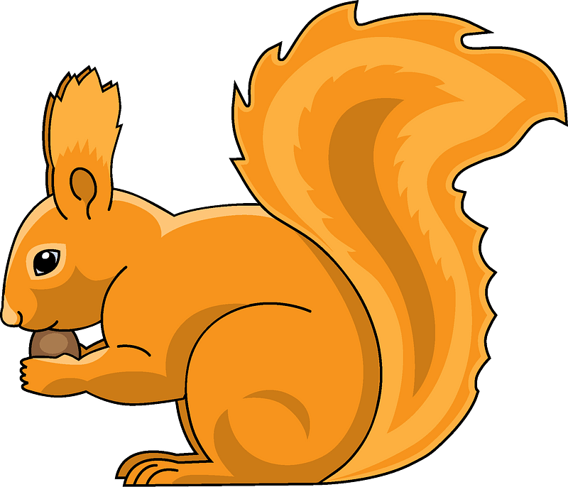 Detail Clipart Squirrel Nomer 33