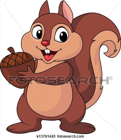 Detail Clipart Squirrel With Nuts Nomer 13