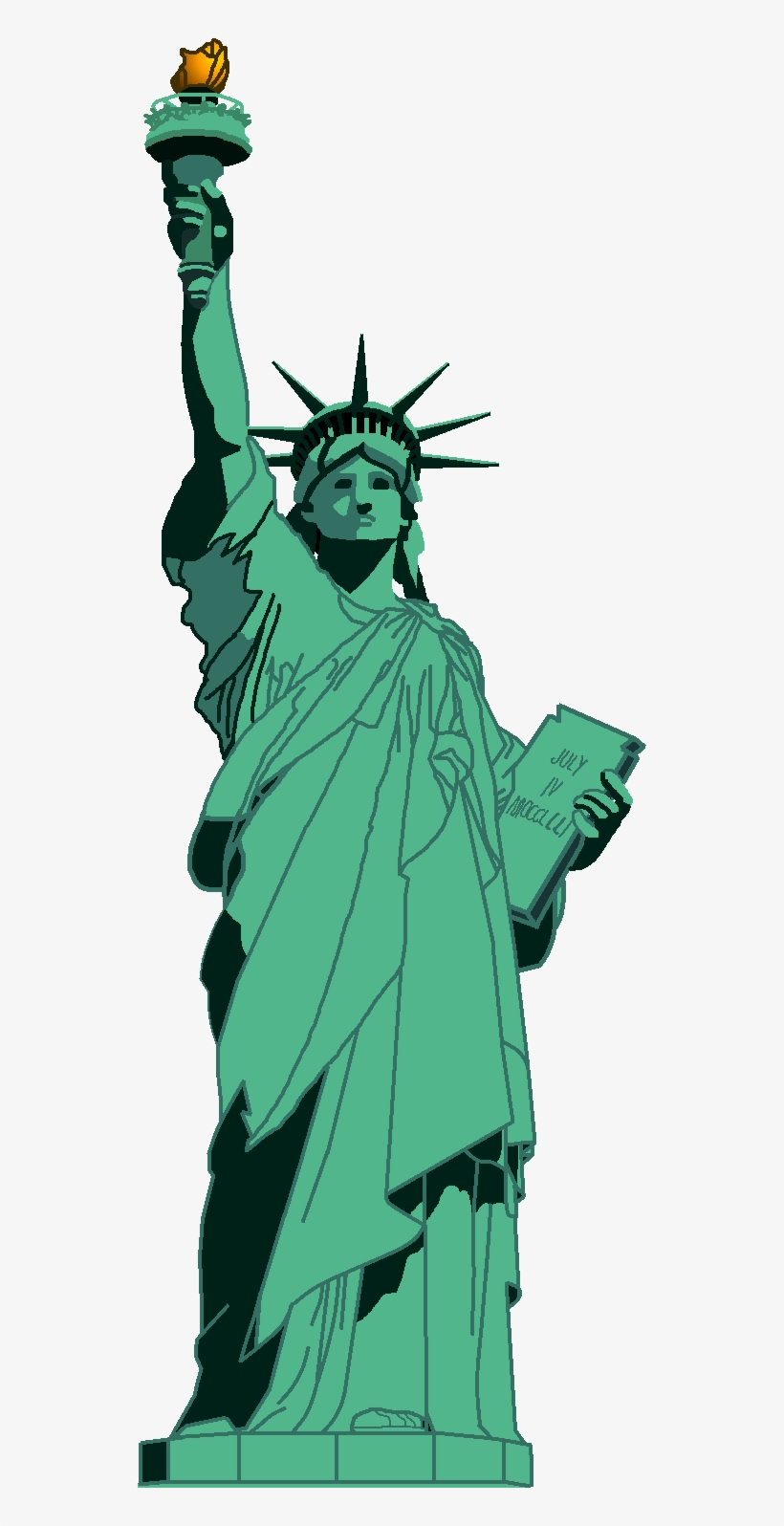 Detail Clipart Statue Of Liberty Nomer 8