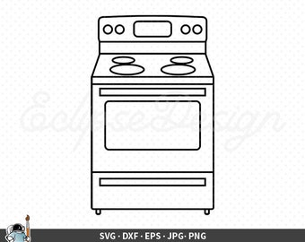 Detail Clipart Stove Nomer 36