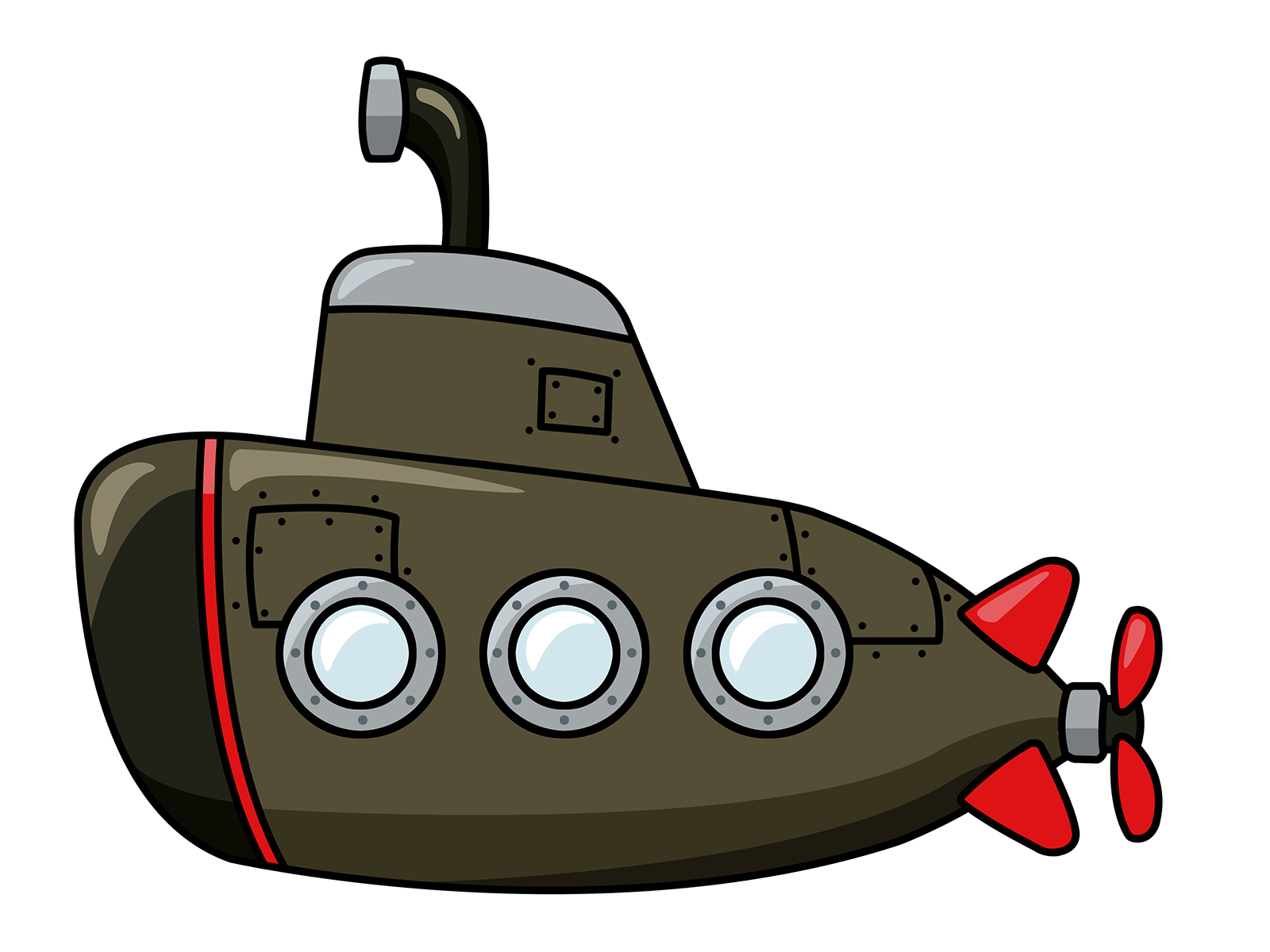 Detail Clipart Submarine Nomer 3