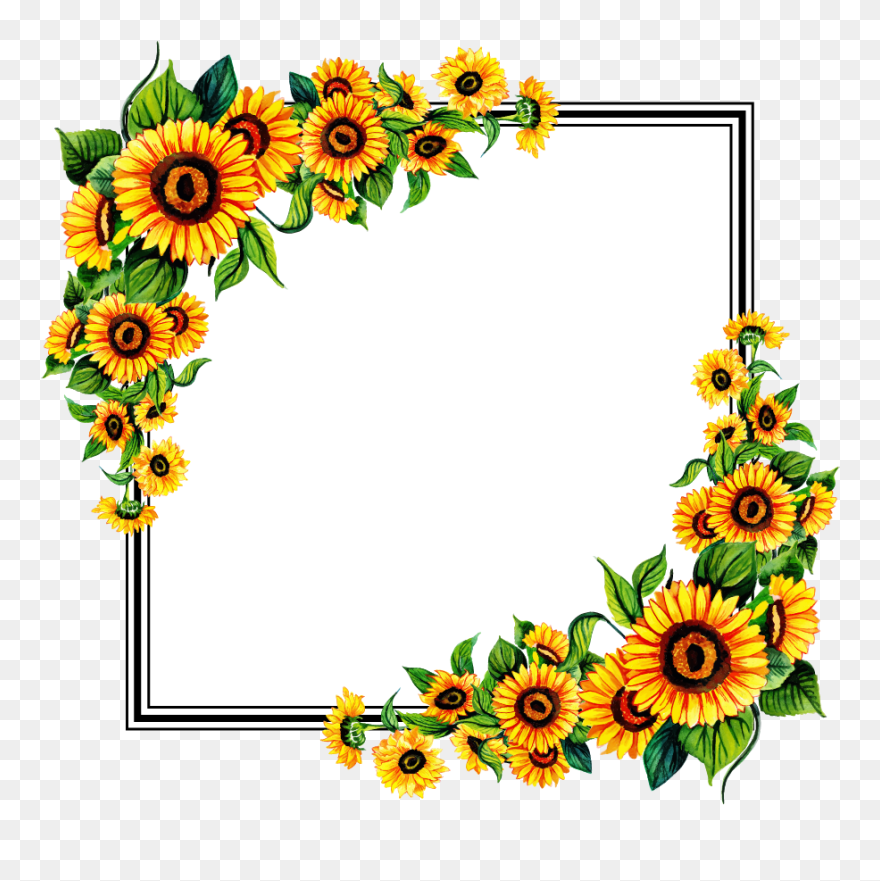 Detail Clipart Sunflower Nomer 34