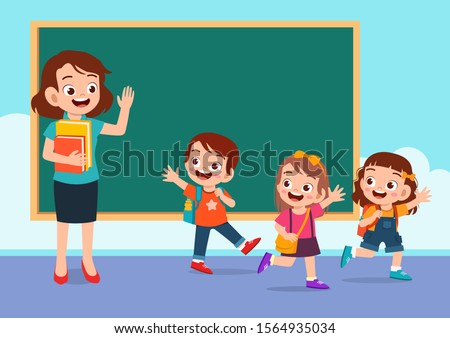Detail Clipart Teacher And Students Nomer 43