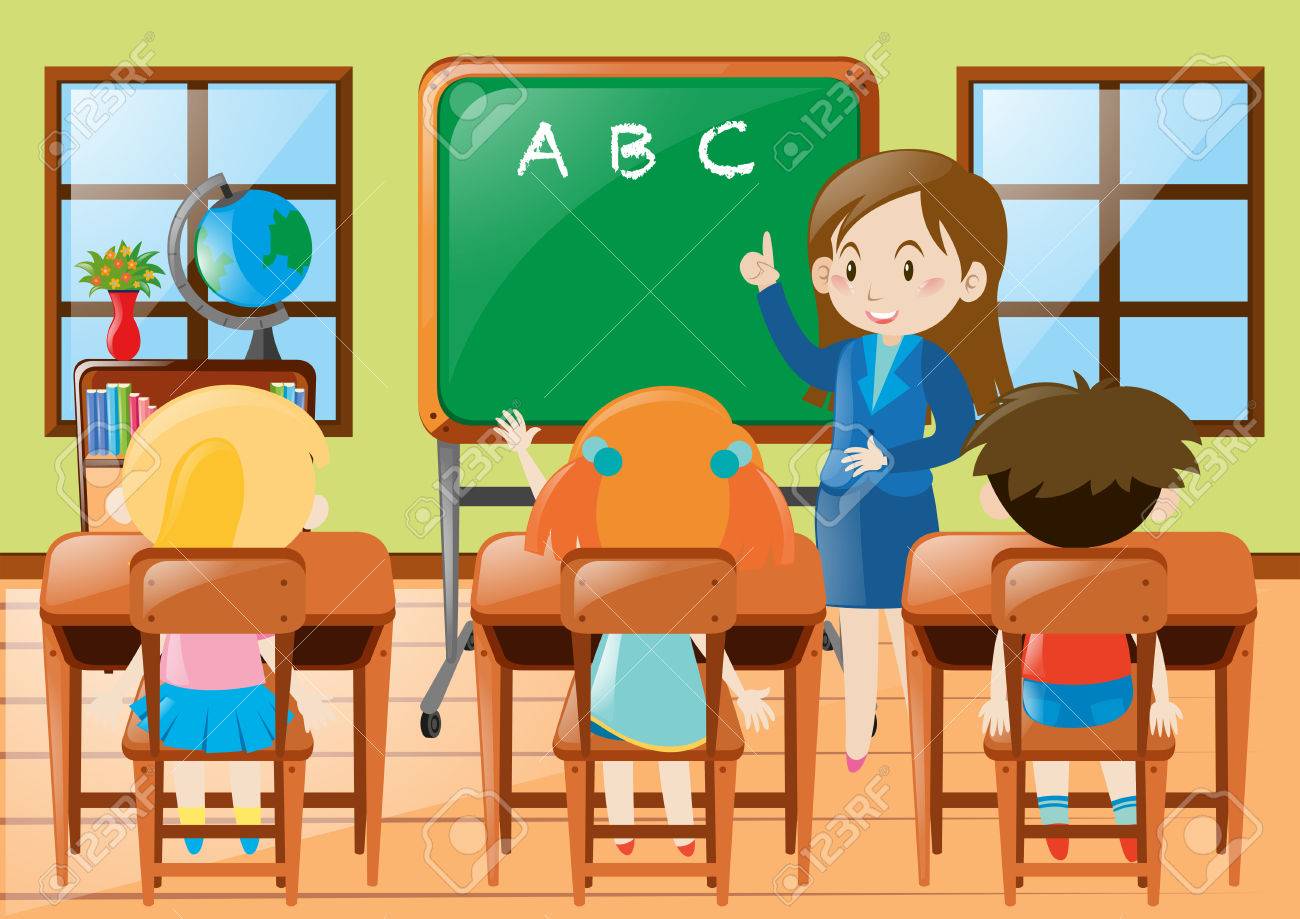 Detail Clipart Teacher And Students Nomer 52