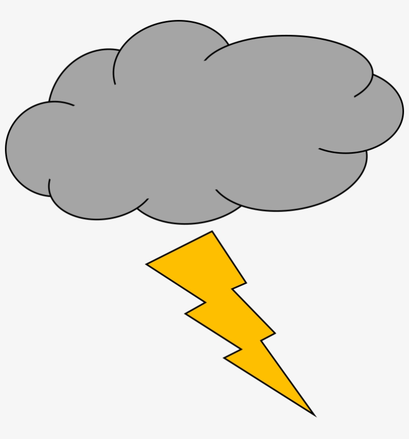 Detail Clipart Thunder And Lightning Nomer 2