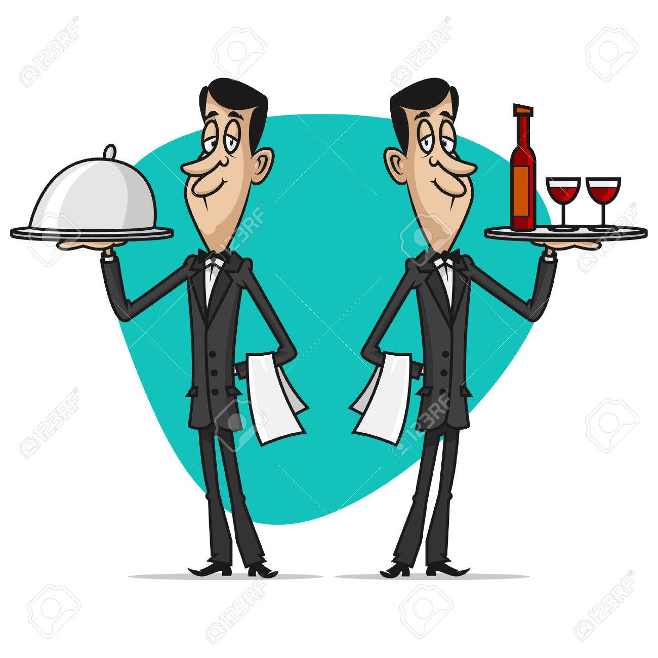 Detail Clipart Waiters Nomer 2